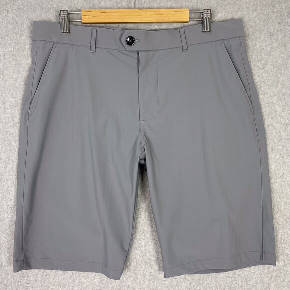 Greyson Shorts Mens 34 (37x10) Grey Golf Performance Chino Short - Picture 1 of 7